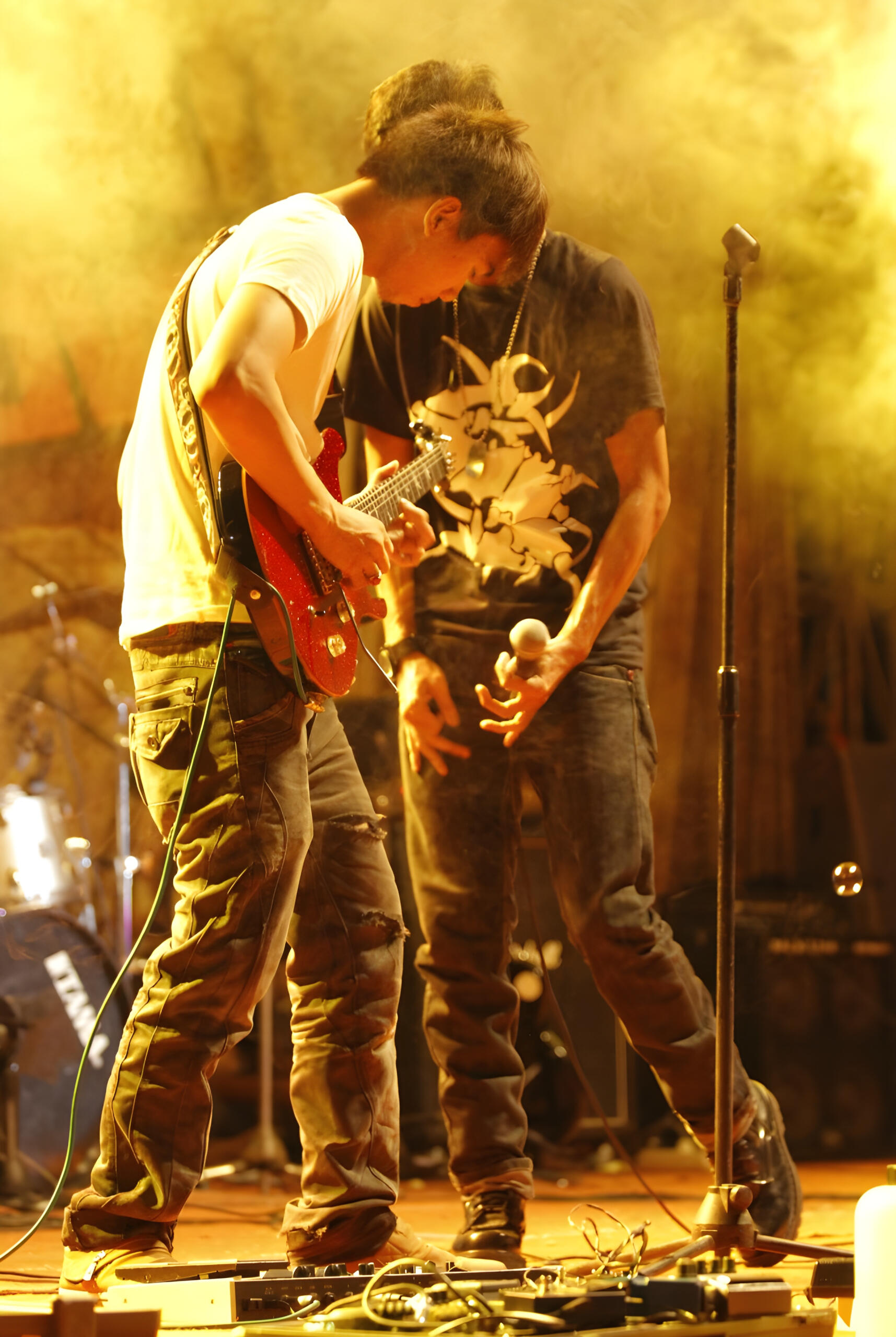 Live on stage in 2013 as guitarist for Chishinbo during the Classic Rock Parade